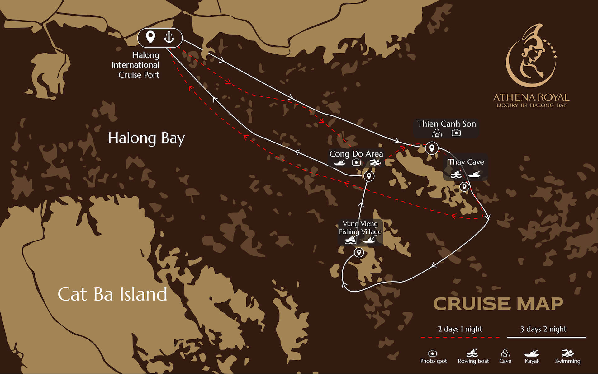 Bai Tu Long 3 Days 2 Nights - Athena Royal Cruise